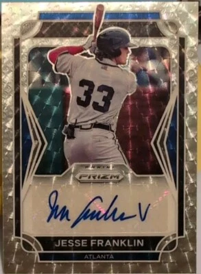 JESSE FRANKLIN V 2021 Panini Prizm Draft Picks RC AUTO Gold Vinyl SP #1/1 Braves - Image 1 of 2