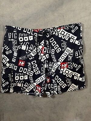 Bañador Big Dogs para hombre XL perros playa geométrica forrado con estampado por todas partes Foto 1 de 4