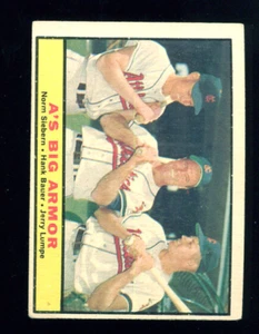 1961 Topps Baseball #119 A's Big Armor Card - VGEX #0649 - Picture 1 of 1