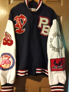 RAR Playboy by Pacsun Bomber Varsity Steppjacke Gr. M bestickte Patches - Bild 1 von 12