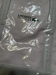 Locoste Parfums Logo Duffle Bag Weekender White Travel New! - Picture 1 of 5