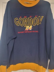 Jeff Gordon Vintage 90s Chase Nascar Dupont Refinish Racing Sweatshirt Men's XL