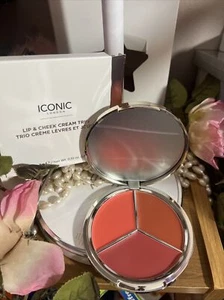 ICONIC LONDON  Lip & Cheek Cream Trio  FULL-Size/NEW/SEALED - Picture 1 of 5