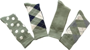 Calcetines de vestir verde salvia para hombre - Imagen 1 de 6