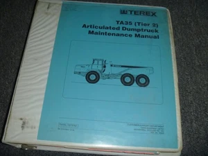 Terex TA35 Tier 2 Manuale Manutenzione Dumper Articolato P/N 15275762 xo - Foto 1 di 8