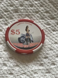 Ficha de póker vintage RAMADA EXPRESS HOTEL CASINO $5 “Laughlin Run 2004” 🔥 46/1000 - Imagen 1 de 2