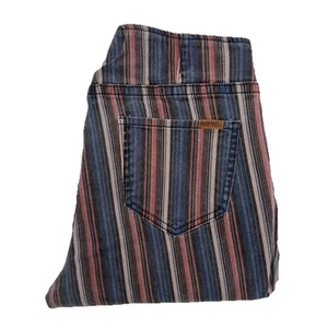 Pantaloni svasati Rock&Roll denim a righe affare a campana taglia 30 x 32 retrò - Foto 1 di 7