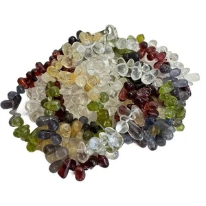 Natürliche Multi Stein Träne Tropfen Briolette facettierte Perlen 4*5,5-4*9 mm 18 Zoll - Bild 1 von 16