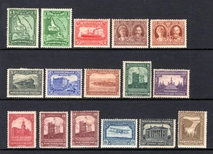 NEWFOUNDLAND 1928-9 DE LA RUE & PERKINS BACON PRINTINGS LIGHTLY & MM CAT £248 - Picture 1 of 2