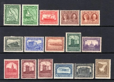 NEWFOUNDLAND 1928-9 DE LA RUE & PERKINS BACON PRINTINGS LIGHTLY & MM CAT £248 - Image 1 of 2