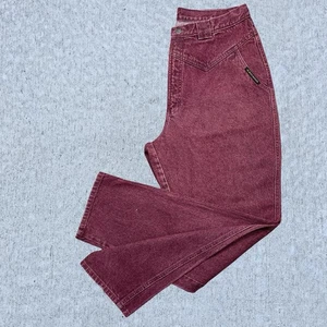 Jeans Rockies Rocky Mountain Western rojo cintura alta vintage años 90 para mujer 32x32” - Imagen 1 de 8