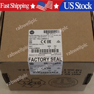 New Sealed AB 1762-L24BWA MicroLogix 1200 24Point Controller 1762L24BWA In Stock - Image 1 of 2