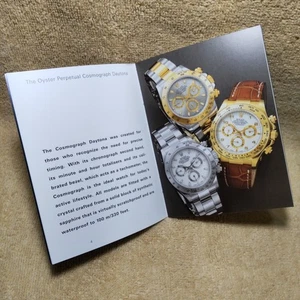 Neuwertiger Original 2004 Rolex Cosmograph Daytona Handbuch 555.02 Englisch #520 - Bild 1 von 9
