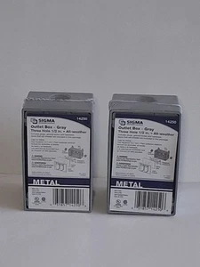 Sigma Engineered Solutions Gris 14250 1/2 pulgadas 3 orificios 1 banda Caja - ¡JUEGO DE DOS! - Imagen 1 de 6