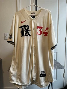 Nike Texas Rangers Nolan Ryan Jersey City Edition 2021 Size XXL - Picture 1 of 6