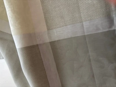Le Jacquard Français “Siena” Tablecloth, Ivory, Pure Linen, 69"x98"* - Image 1 of 4