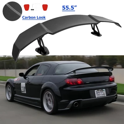 For Mazda RX-8 2004-2011 Rear Trunk GT Wing Racing Spoiler Carbon Lip - Image 1 of 4