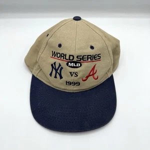 Vintage MLB 1999 World Series New York Yankees vs Atlanta Braves verstellbare Mütze - Bild 1 von 3