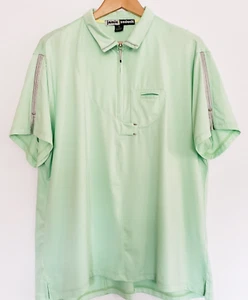 Camisa polo de golf Jamie Sadock Performance para mujer talla XXL 1/4 cremallera bolsillo verde - Imagen 1 de 11