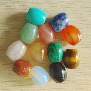Moda Surtido Piedra Natural Gran Agujero Cuentas 12 un./lote Venta al por mayor 16x18mm - Imagen 1 de 3