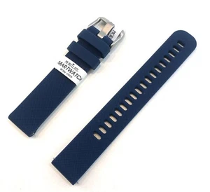 Cinturino orologio Morellato da uomo gomma silicone blu smartwatch 18 20 22 mm - Foto 1 di 5