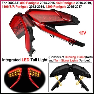 1 Set 12V Integrated LED Tail Light - For DUCATI 899/959/1199/S/R/1299 Panigale - Picture 1 of 10