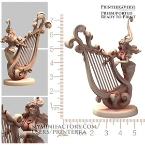GREEKA Slaandering Demon Sirena Harp - Printerra Studios - Bild 1 von 3