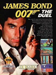 VINTAGE 1993 007 The Duel Sega SNES Video Game Print Ad - Picture 1 of 1