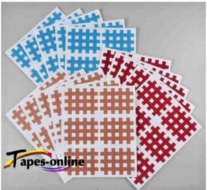 90 Kinesiologie CrossTape Gitter Pflaster Akupunktur Gittertape 15 Blatt Trigger - Bild 1 von 12