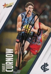 Signed 2023 Carlton Blues AFL Select Footy Stars Card - Charlie Curnow - Picture 1 of 3