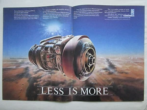 11/86 PUB TURBOMECA ROLLS-ROYCE RTM322 TURBOSHAFT HELICOPTER ENGINE ORIGINAL AD - Picture 1 of 1