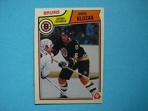 1983/84 O-PEE-CHEE NHL HOCKEY CARD #51 GORD KLUZAK ROOKIE NM SHARP+ 83/84 OPC