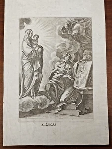 SAN LUCA EVANGELISTA Incisione. Secolo XVII - Picture 1 of 1