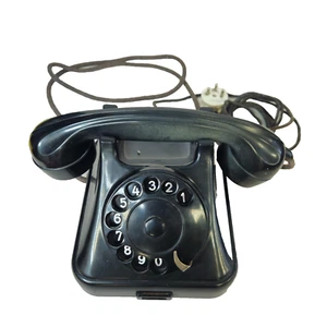 Iskra ATA 12 Rotary Phone Vintage Black - UNTESTED - Picture 1 of 11