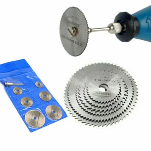 7pcs HSS Mini Circular Saw Blades Rotary Tools Cutting Disc Set For Dremel Drill - Picture 1 of 9