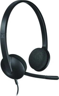 Logitech Cuffie con filo, Microfono, Col. Nero - H340 - Immagine 1 di 3