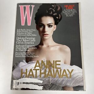W Magazine October 2008 Anne Hathaway Helmut Lang Dakota Fanning Alpha Males