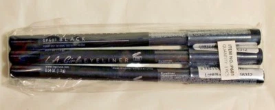 Lot of 3 LA Girl Eyeliner Pencil GP601 BLACK NEW P601 FREE SHIPPING - Image 1 of 4