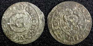Riga CARL X of Sweden Silver 1658 Solidus,Schilling SCARCE KM# 50 (23 108) - Picture 1 of 3