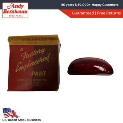 Plymouth P14C 1942 luz de parada especial de lujo lámpara luz lente roja 973215 NOS. Foto 1 de 4