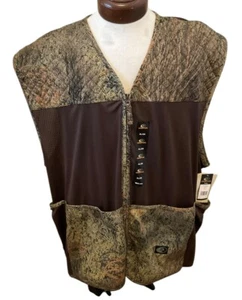 *NWT* MOSSY OAK Pursuit Hunting Zip Quilt Mesh Game Pocket Camouflage Vest XL/2X - Picture 1 of 9