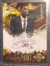 JOEL EMBIID signed/auto'd 2014 Panini Court Kings Fresh Paint rc auto #'d /225