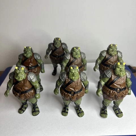 Vintage Star Wars 1983 Gamorrean Guards Army Builder Lot of 7   No Axes Kenner Cover