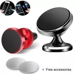 360° Magnetic Car Holder Air Vent Mount Phone Stand For Universal iPhone HUAWEI - Picture 1 of 22