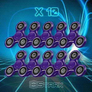 PURPLE Hand Spinner Tri Fidget Focus Desk Toy EDC ADHD Autism KIDS ADULT 10 PCS - Picture 1 of 6