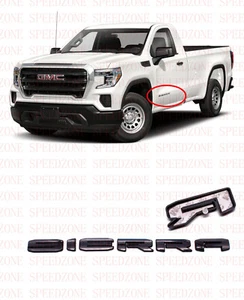 2019 2020 2021 GMC SIERRA LETTERS Gloss BLACK 1500 2500 Overla EMBLEMS - Bild 1 von 5