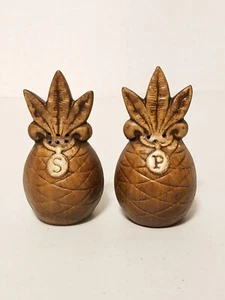 Vintage Tiki Pineapple Salt & Pepper Shaker Set. Treasure Craft USA. - Picture 1 of 6