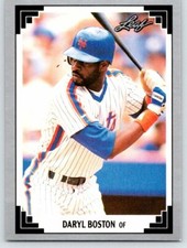 DARYL BOSTON NEW YORK METS 1991 Leaf Baseball Card B57
