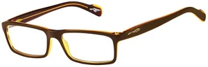 New Arnette Eyeglasses - Rhythm AN7065 1153 - Dk Brown Amber Blonde (55-16-145) - Picture 1 of 11