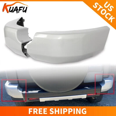 Rear Bumper End Caps LH RH For Toyota FJ Cruiser 2007-2014 2008 Silver Painted Foto 1 de 4